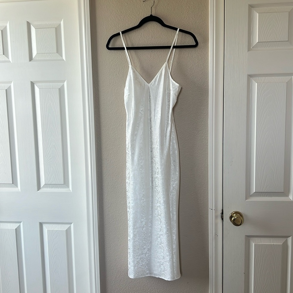 Truth Hurts White Slip Midi Dress